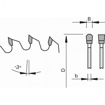 Stehle 58808605  HKS-KKS-hard plastic-Dünnschnitt-Kreissägeblatt Zeichnung